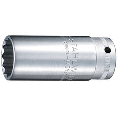 Stahlwille - 3/8" Drive 17mm 12-Point Deep Socket - Series 46 | SW46 17 - 02020017