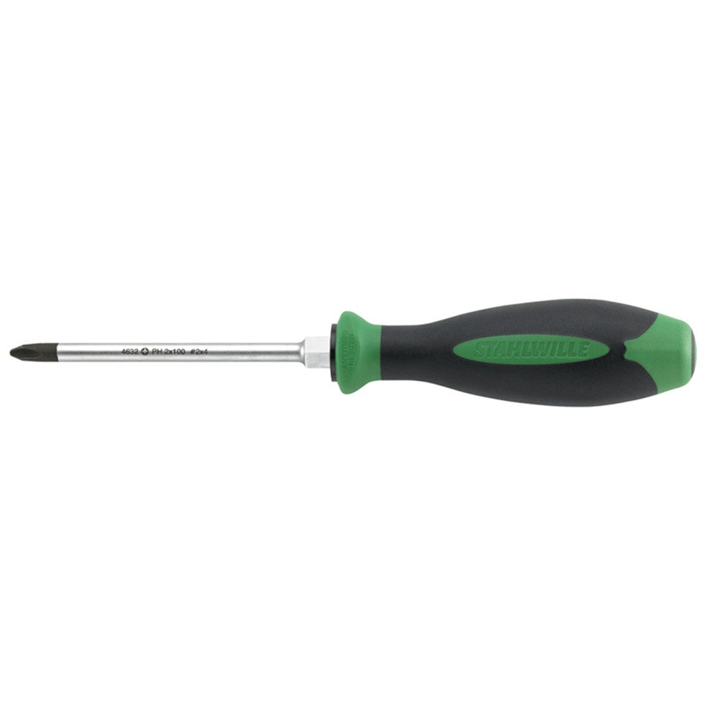 Stahlwille - 325mm Phillips #4 Drall+ Screwdriver 2-Componentonent Handle - Series 4632