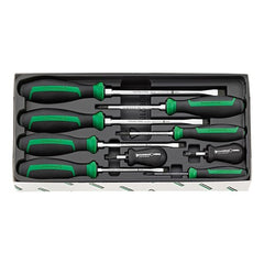 Stahlwille - 9pc Drall+ Screwdriver Set 6 Slotted / 3 Philips Head - Series 4693 | SW4693/9 - 96469316