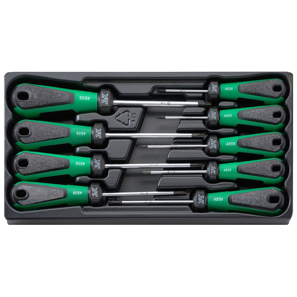 Stahlwille - 9pc 3-Component Drall Torx Screwdriver Set Tamper Resistant - Series 4899