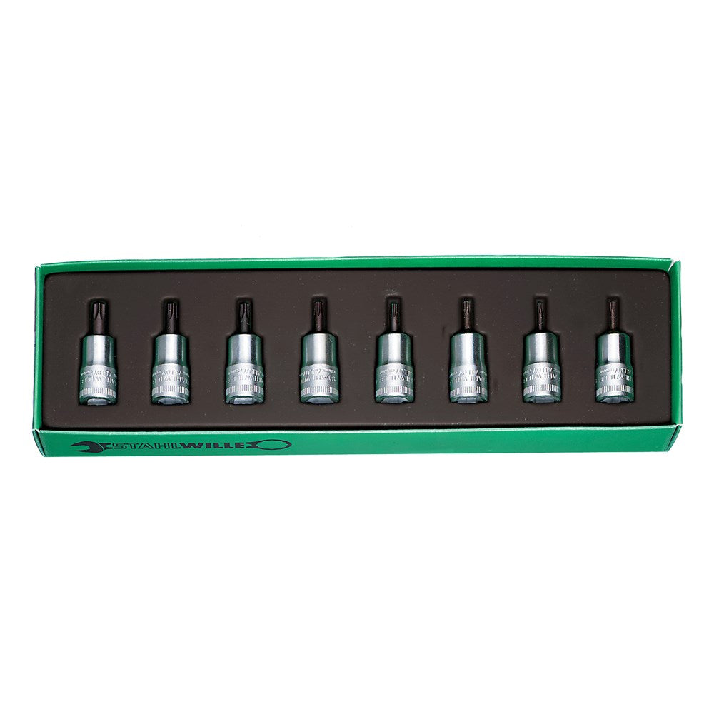 Stahlwille - 8pc 3/8" Drive Torx Screwdriver Socket Set (T9 - T40) - Series 49