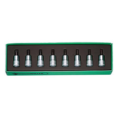 Stahlwille - 8pc 3/8" Drive Torx Screwdriver Socket Set (T9 - T40) - Series 49 | SW49 TX/8 - 96021001