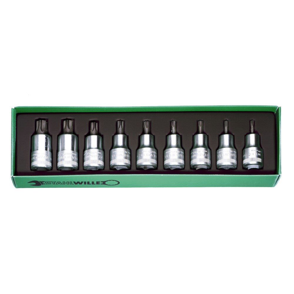 Stahlwille - 9pc 1/2" Drive Torx Socket Set (T20 - T60) - Series 54