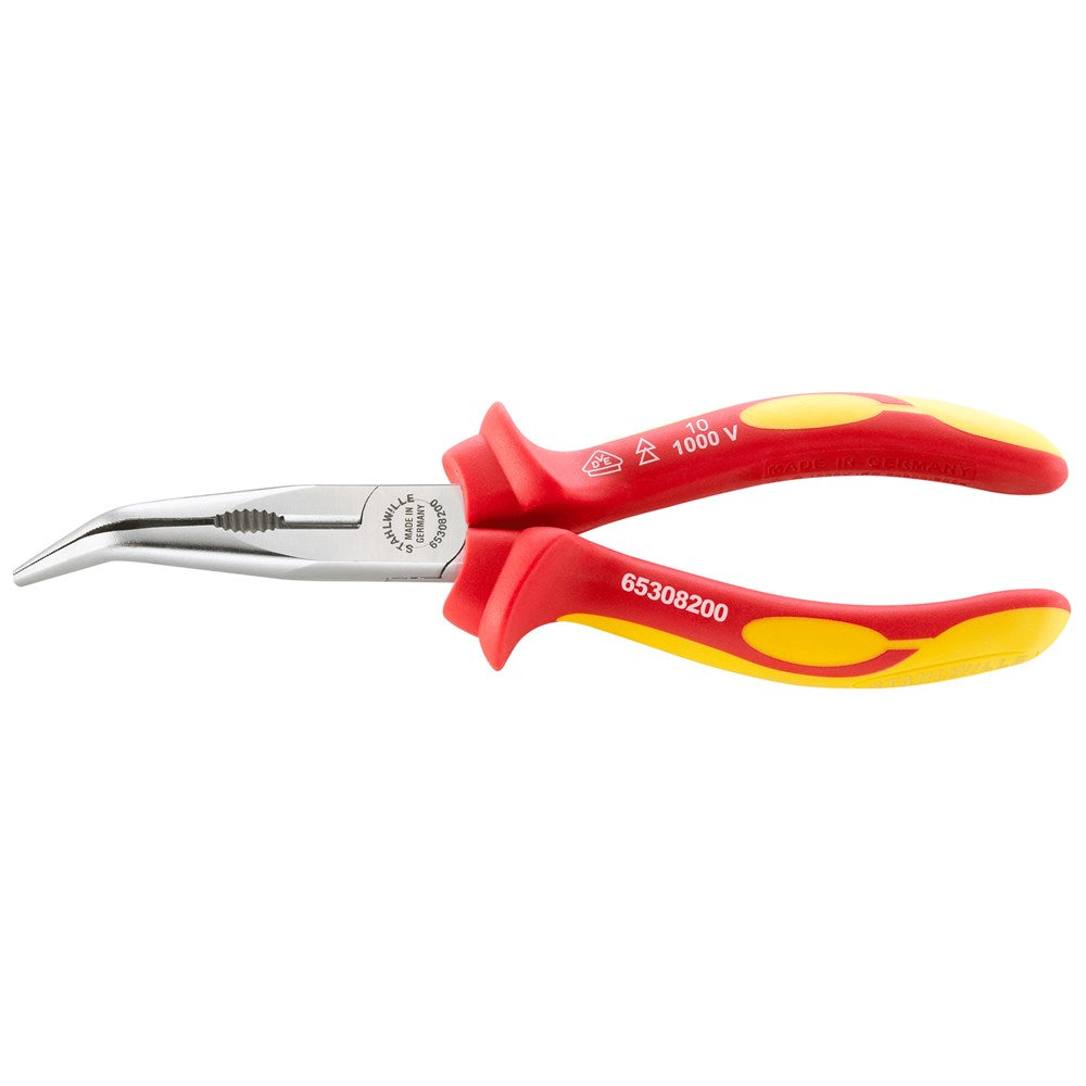 Stahlwille - Plier Snipe Nose Cutter VDE 200mm Bent Multi Comp Handle - Series 6530