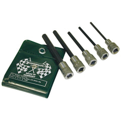 Stahlwille - 5pc Long Hex (Inhex) Socket Set (Value Pack) - Series 2049