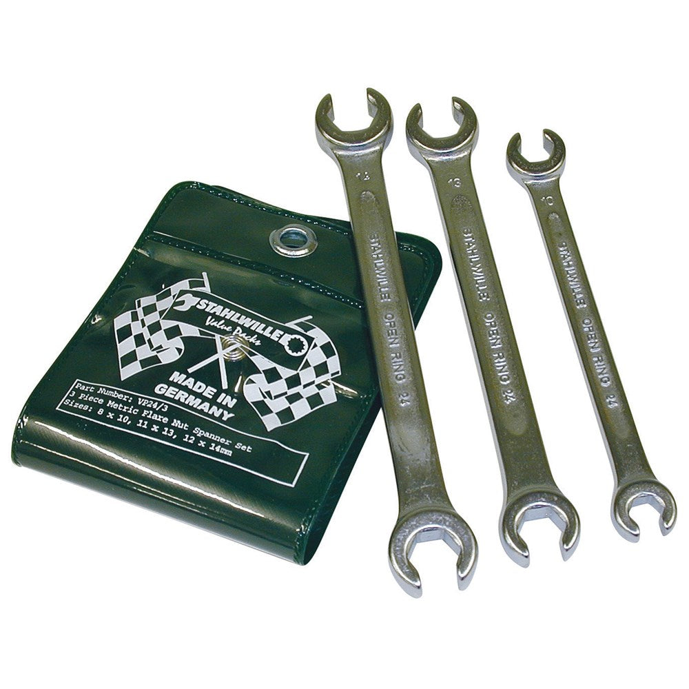 Stahlwille - 3pc Double End Ring Spanner Set (Value Pack) - Series 24
