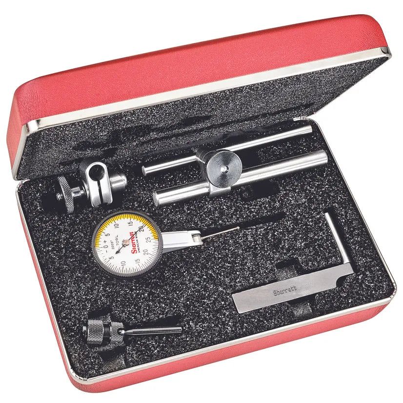 Starrett - White Dial .0005in Grad .030in Range with attch in case w/long ctpt | 709ALCZ