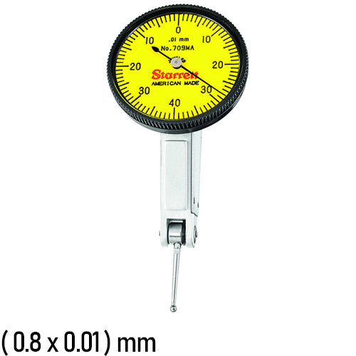 Starrett - Dial Indicator 0.01mm Grad 0.8mm Range Attachments | 709MACZ