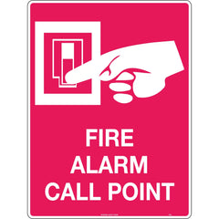 Uniform Safety Signs - 450x300mm - Metal - Fire Alarm Call Point | 711LSM