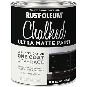 Rust-Oleum - Chalked Paint Black Abyss - Quart 887ml