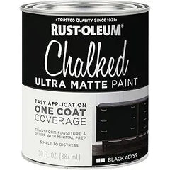 Rust-Oleum - Chalked Paint Black Abyss - Quart 887ml