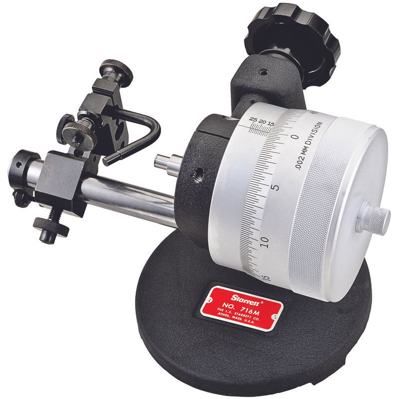 Starrett - DIAL INDICATOR TESTER- CARBIDE-  0-25mm | 716MX