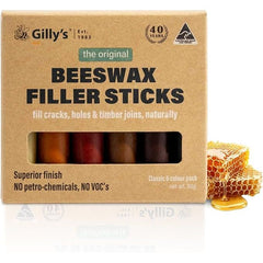 Gillys - Beeswax Filler Sticks Mixed (6 Pack) | BFS6XMIX6