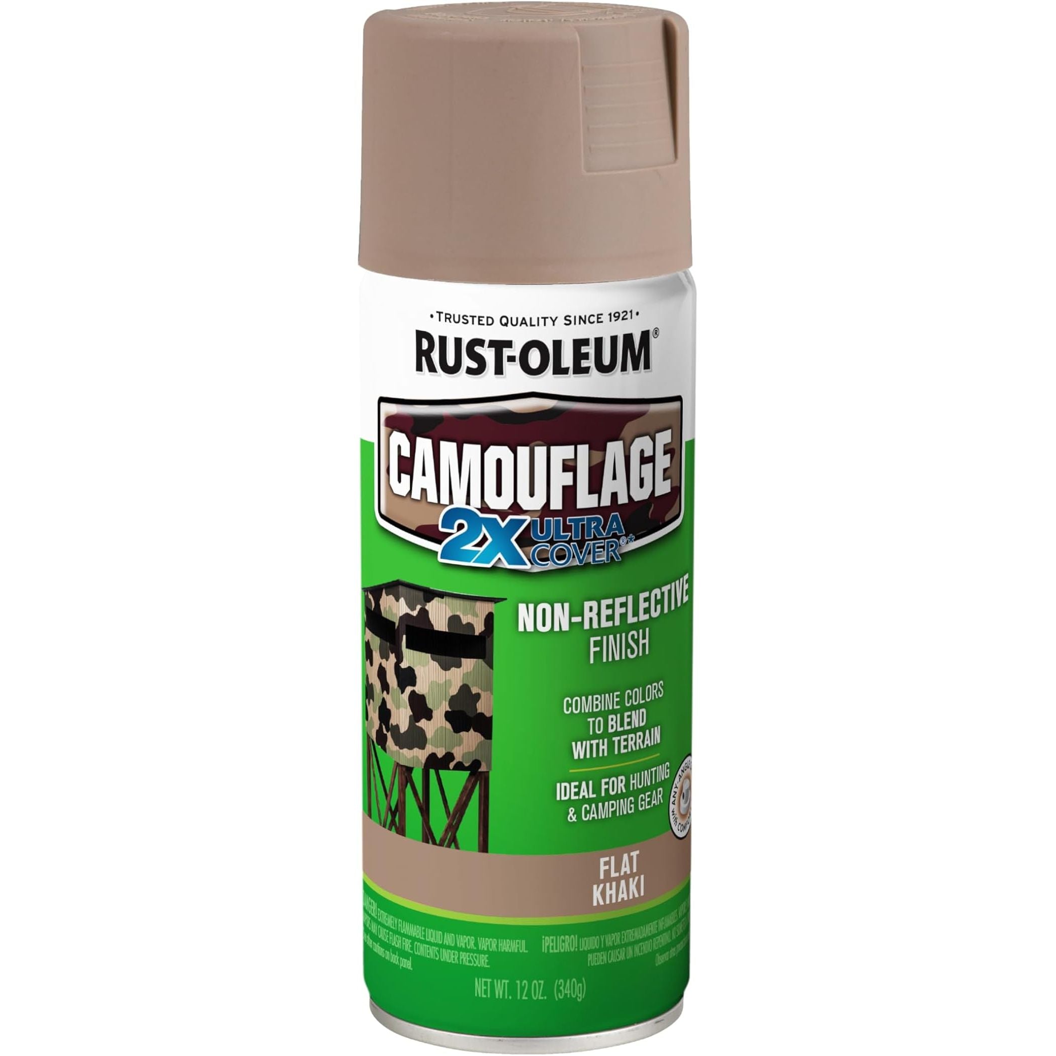 Rust-Oleum - Camouflage Dead-Flat Khaki - Spray 340g