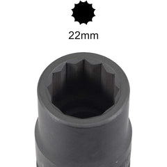 Trax - 22mm 3/4"D 12PT Metskt | ARX-HS3422