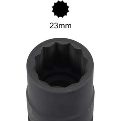 Trax - 23mm 3/4"D 12PT Met Socket | ARX-HS3423