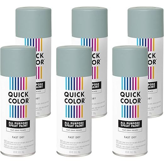 Rust-Oleum - Quick Colour Flat Grey Primer Spray 283G
