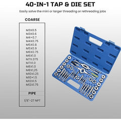 Trax - 40pc Trax Tap&Die Set | ARX-TD40P-TM