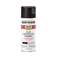 Rust-Oleum  - Stops Rust Flat Black - Spray 340g | 7776830