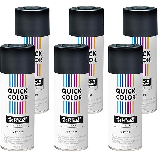 Rust-Oleum - Quick Colour Flat Black 283G
