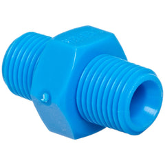 AIP - Nipple Blue Nylon Hex Reducing BSPT - 1/4" x 1/8" | 58-512-004-002 | TEF730402