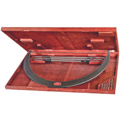 Starrett - Tubular Bow Type Micrometer 42in-48in .001in Grad Case | 724LZ-48