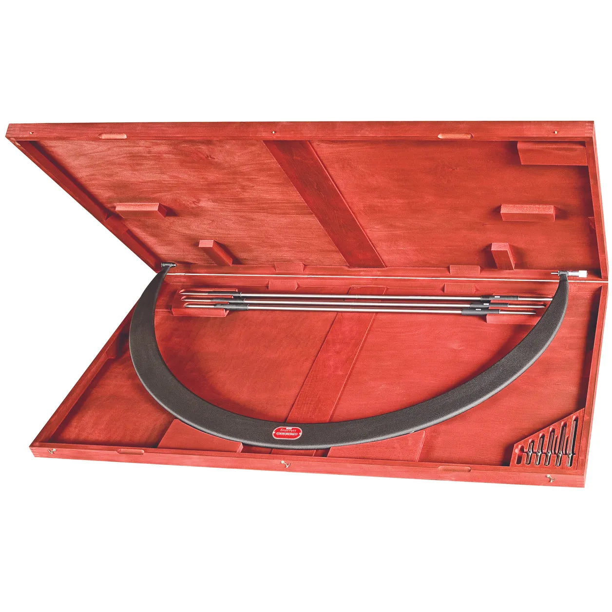 Starrett - Tubular Bow Type Micrometer 48in-54in .001in Grad Case | 724LZ-54