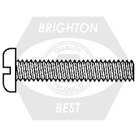 Brighton Best - #10-32x1/4"(FT) - MACHINE SCREWS, PAN SLOTTED, STAINLESS STEEL 304  | 727111