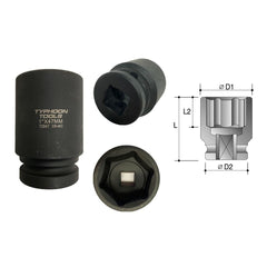 Typhoon Tools - 1" DR. x 115mm Deep Impact Socket. Cr Mo | 72915