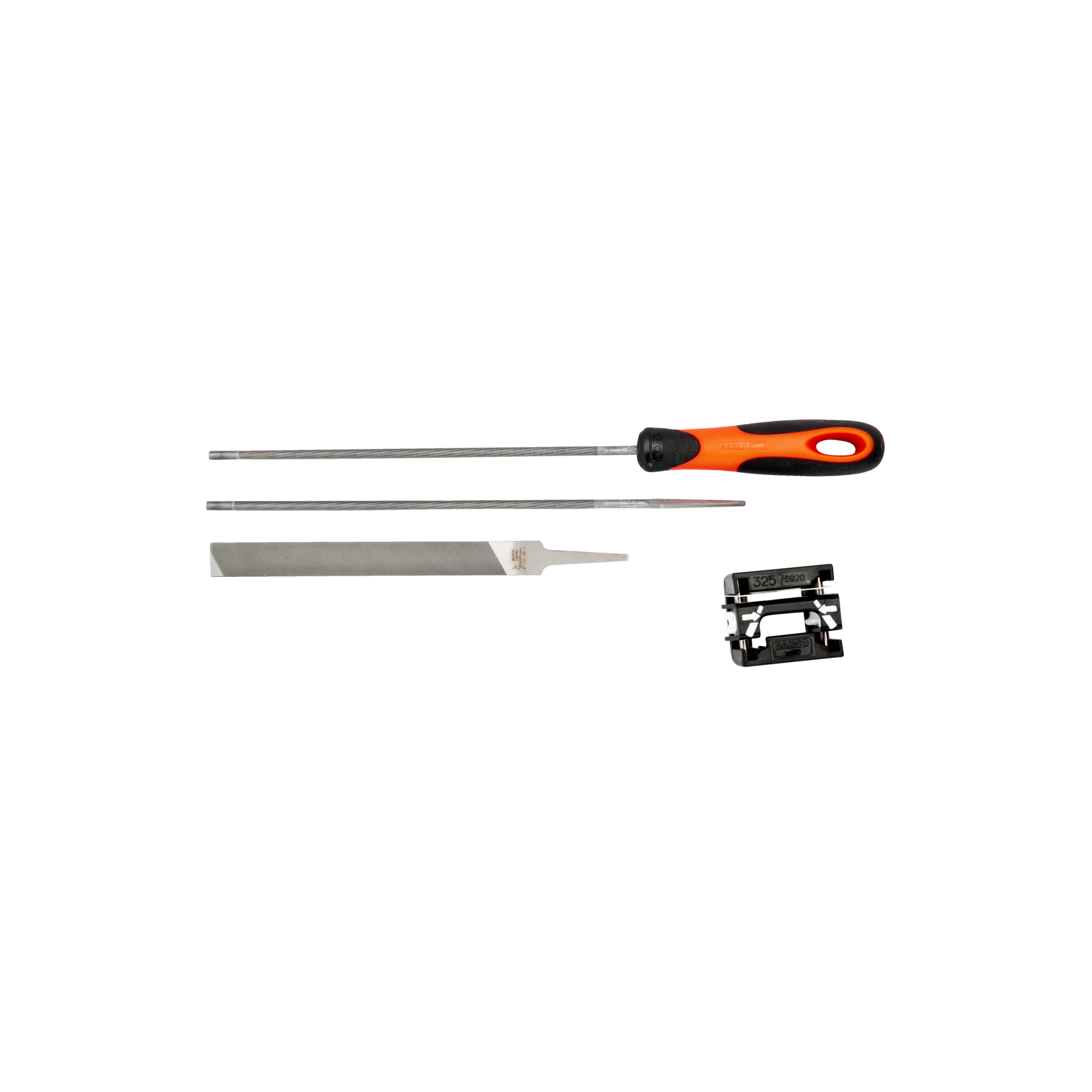 Bahco - Chainsaw files, 8", combination pack, 2 x round 3/16" files, 1 x flat 6" file, no handle | 168-COMBI-4.8