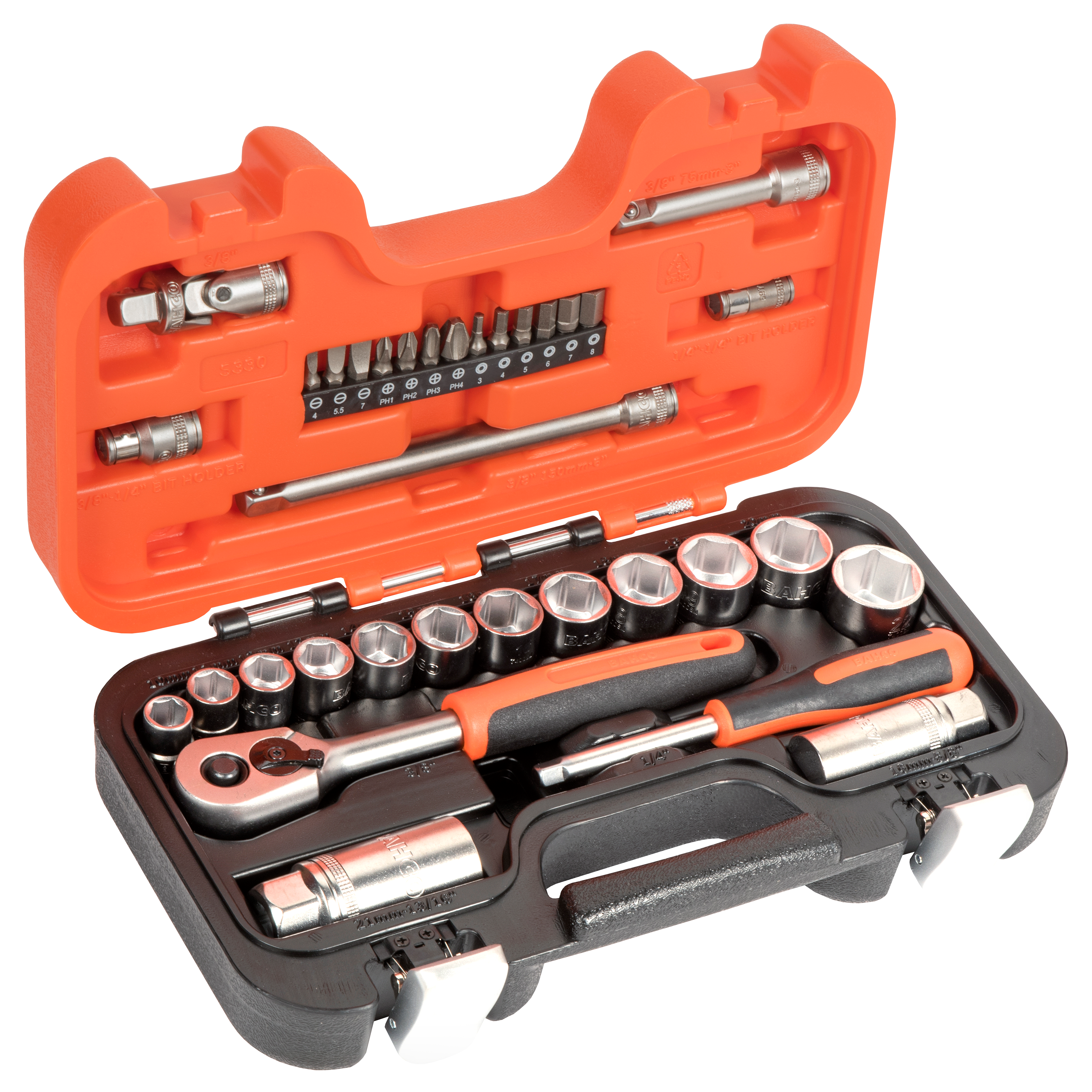 Bahco - SOCKET SET 34pcs 1/4" & 3/8" | S330