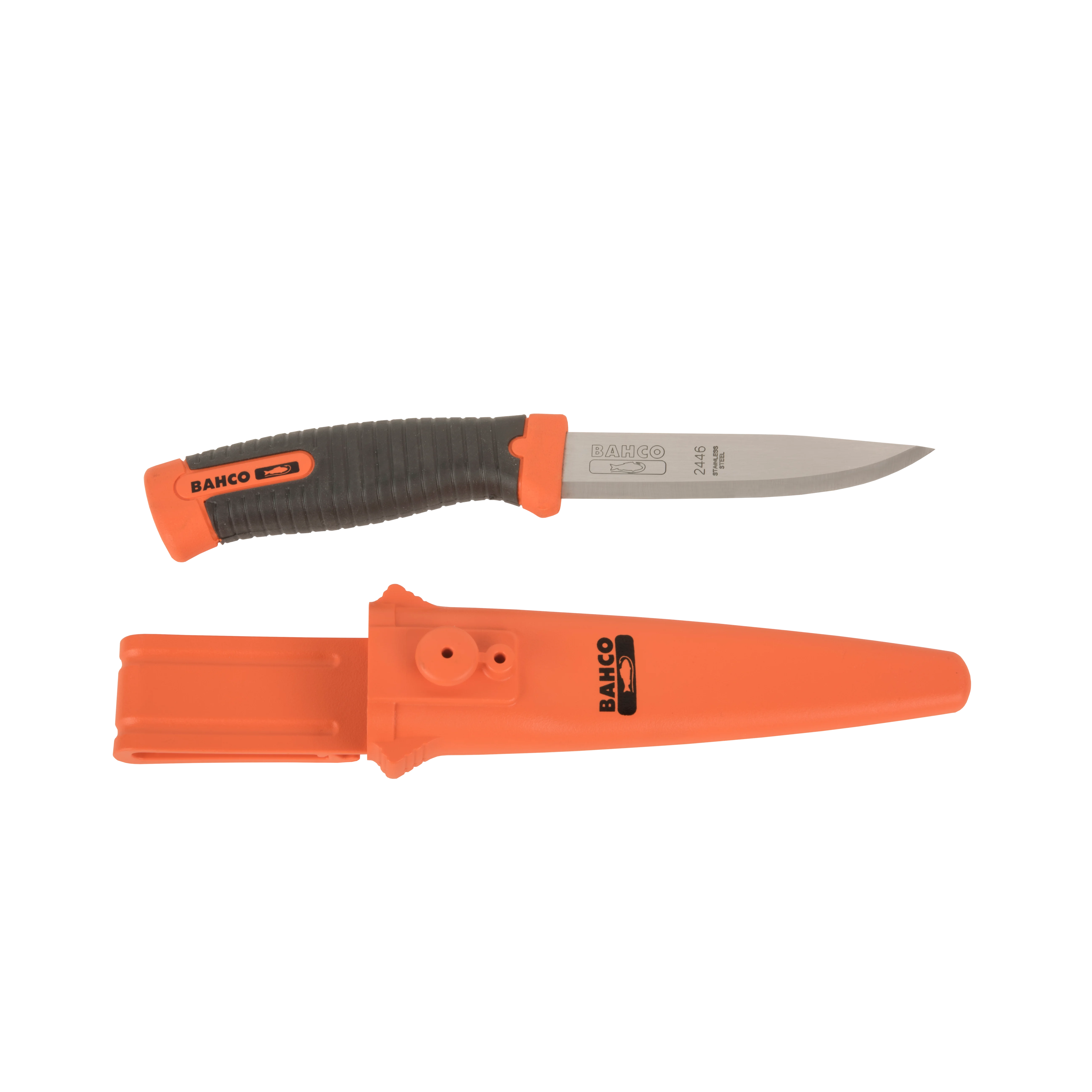 Bahco - Multipurpose Tradesman Knife with 2-Component Handle and Double Button Holster | 2446