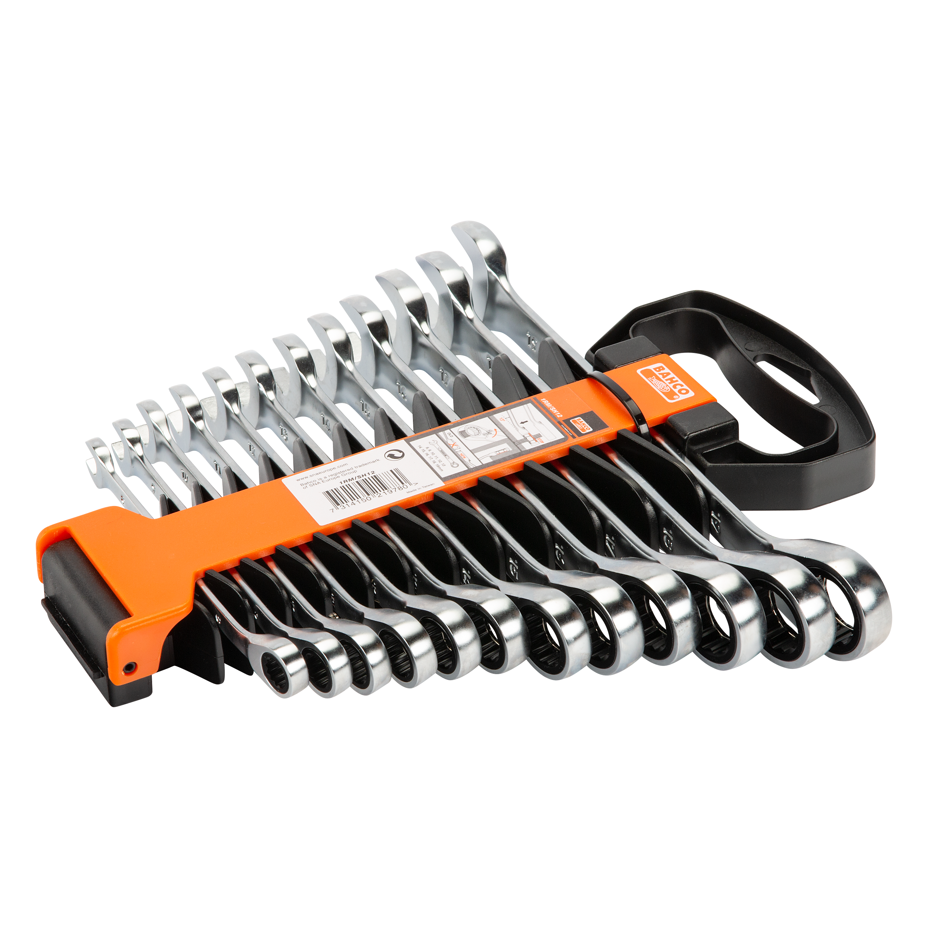 Bahco - Combination Ratchet Spanner Set, metric. 12 pieces  | 1RM/SH12
