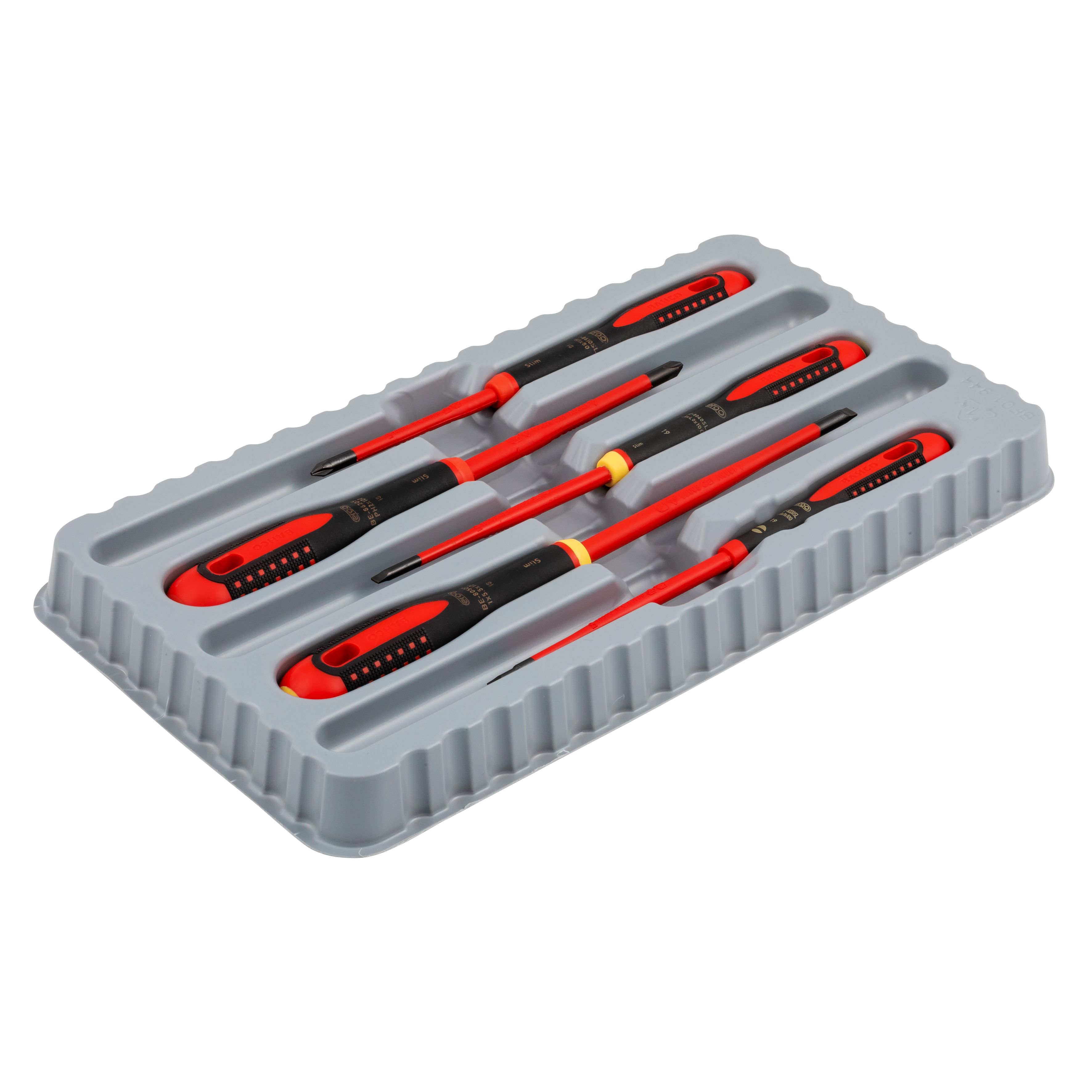 Bahco - 5 pce Slim Line 1000v insulated screwdriver Set | BE-9881SL