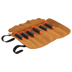 Bahco - ERGO™ Splitproof Woodworking Chisel Set - 6 Piece in Leather Roll Pouch | 434-S6-LR