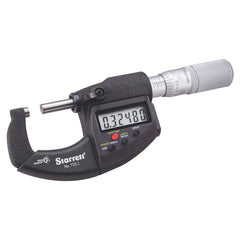 Starrett - Elec. Dig. Mic 0-1in W/standard Letter Of Certification | 733.1XFL-1