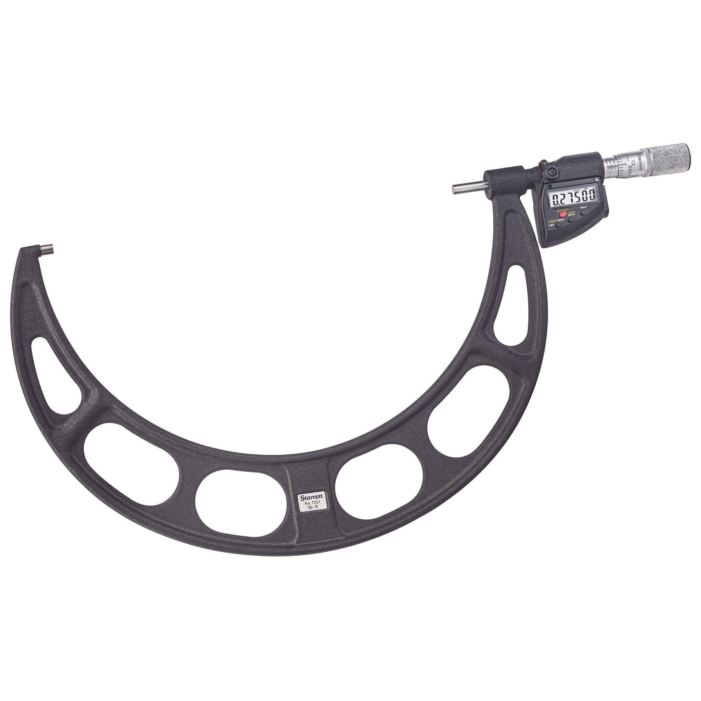 Starrett - Elec. Dig. Mic w/Output 21-22in .0001in Res. Case | 733.1XFLZ-22