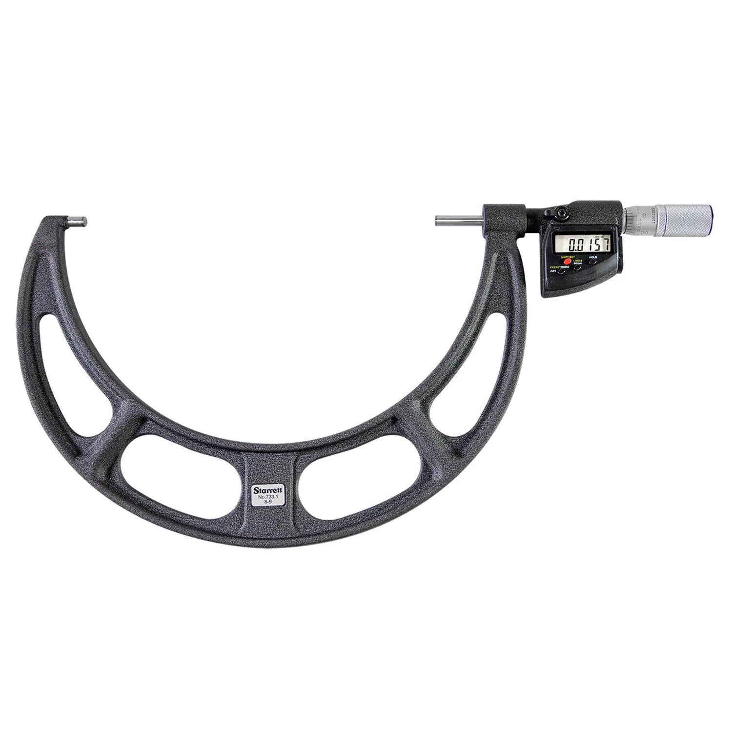 Starrett - Elec. Dig. Mic w/Output 8-9in .0001in Res. Case | 733.1XFLZ-9