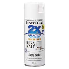 Rust-Oleum  - 2X Matt White  - Spray 340g | 357855