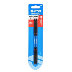 Sutton Tools - 150mm Screwdriver Bit S201 Supatorq Phillips Ph2 D/end 2Pk | S201H02G02