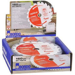 Bordo - 160mm x 40T Rapidcut Thin Kerf Blades 10 Pk Box | 7452-16020T