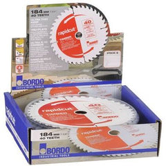 Bordo - 184mm x 40T Rapidcut Thin Kerf Blades 10 Pk Box | 7452-18440T