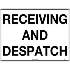 Uniform Safety Signs - 600x400mm - Metal - Receiving and Despatch | 746LM