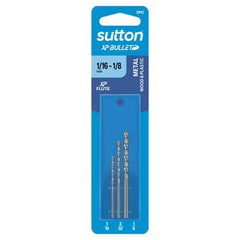 Sutton Tools - 16-1/8" Drill D220 Sr3A Jobber HSS XP Bullet Ref Set 1/ 3Pc | D220SR3A