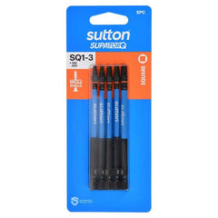 Sutton Tools - 50mm Screwdriver Bit S204 Supatorq Square/rob Set Sq1-3 5Pc | S204S05B03