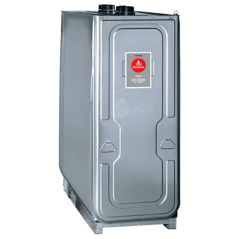 Alemlube - 1,500L Capacity Twin Skinned Self Bunded Oil Tank | 75490
