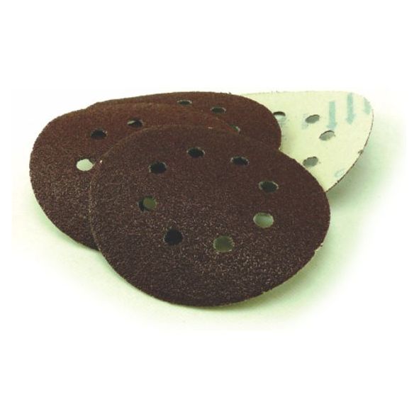 PFERD - Velstick Paper Disc 8 Hole E28V Aluminium Oxide Stearated E Weight - 125mm E28V 100 Grit | 75600740 1