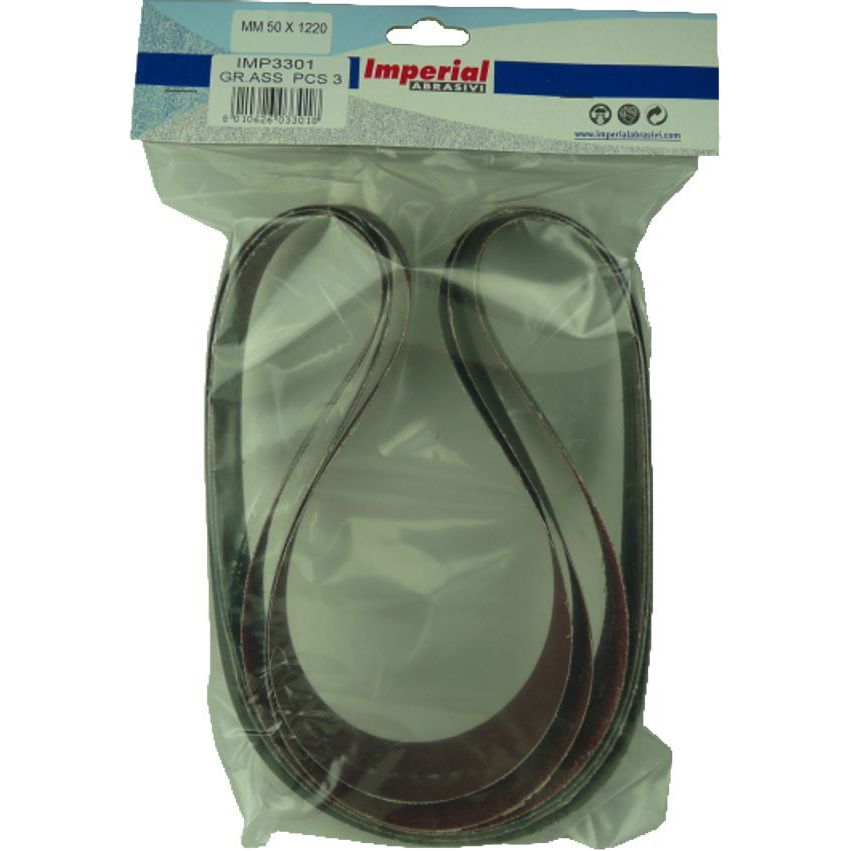 PFERD - Mini Pack of 3 Linishing Belts - Aluminium Oxide 50 x 914mm IMX 60 Grit | 75606585 1
