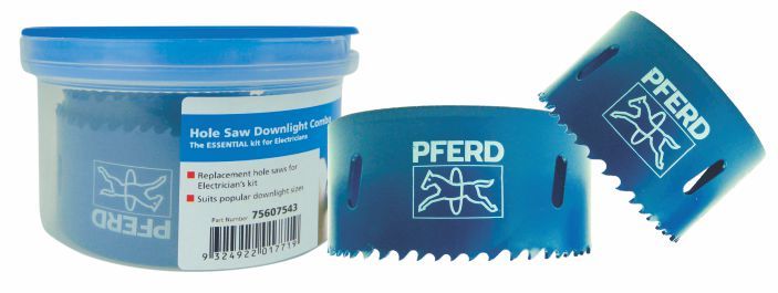 PFERD - 2pc Bi-Metal Downlight Combo Pack Hole Saw Set | 75607543 1