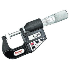 Starrett - Elec. Dig. Disc-Type Micrometer 0-25mm (0-1in) Range | 756MEFL-25